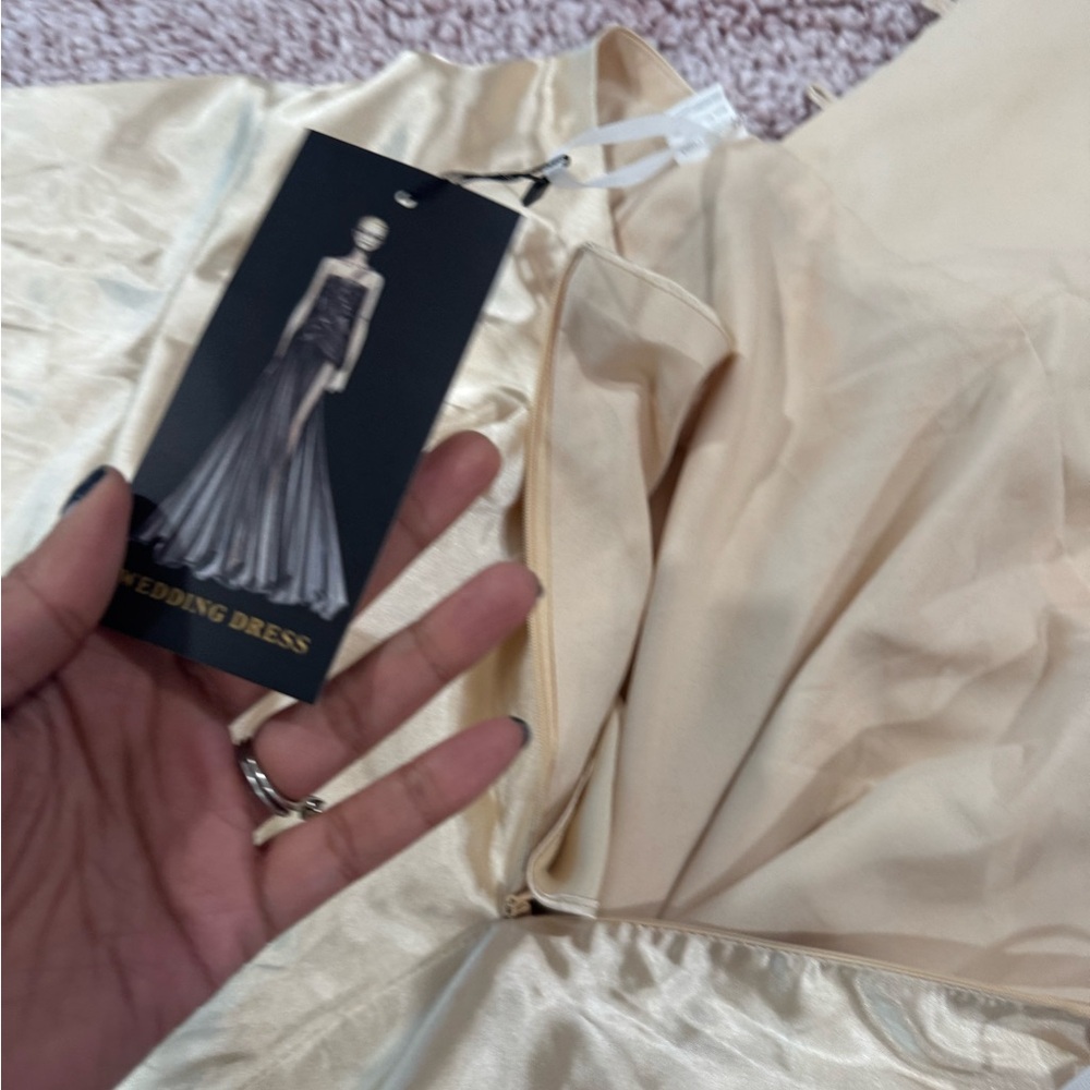 Gorgeous never worn-Cream Backless Dress